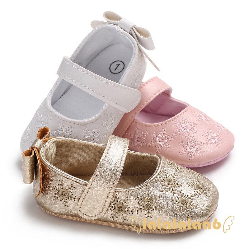 LA6-Baby Newborn Toddler Girl Crib Shoes Pram Soft Sole (7)