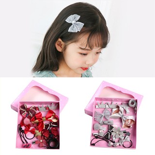 HIIU Baby Flower Bow Tie Princess Style Hair Accessories (4)