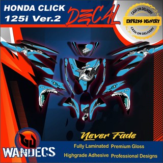 Honda Click 125i V2 Shark Decals