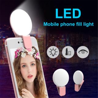 【ready stock】LED Flash Selfie Ring Light Rechargeable Selfie Fill Light For Camera Phone