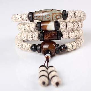 XingYue Natural Bodhi Bracelet 108 Beads Dry Grinding High Density Wood Tianzhu Crystal Necklace for