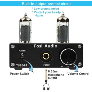 ✗▨Fosi Audio P2 integrated Portable Headphone Amplifier Vacuum Tube Amp Mini HiFi Stereo Audio with