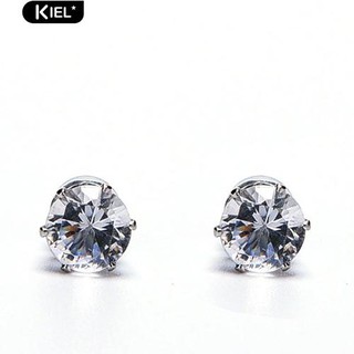 Kiel ★1Pair Unisex Men Magnet Clip On Cubic Zirconia Earring No Piercing Jewelry (6)