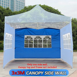 Wind♠3x3M Gazebo Marquee Party Tent Side Wall Window Waterproof Garden Outdoor Canopy Hot