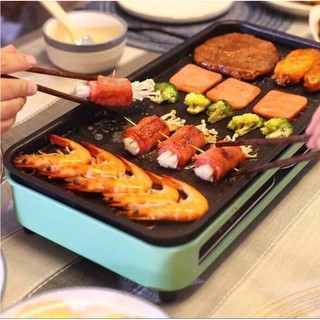 Simple Electric Grill Multi function Samgyupsal and Barbeque Nonstick Griller Electric Griller Pan