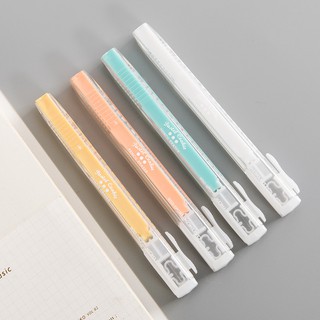 Pastel color series pen-push type Pencil Eraser (1)