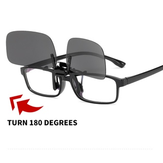 Sunglasses polarized glasses myopia clip sunglasses clip square men's driver night vision goggles (2)