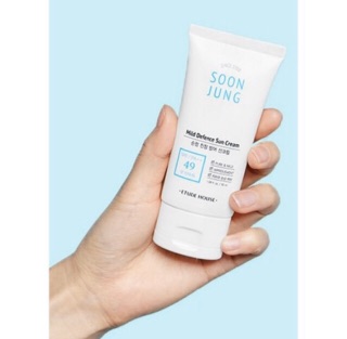 Etude House Soon Jung Mild Defence Sun Cream SPF49 PA ++ 50ML (Sunscreen) (Sunblock) SkinCaring18 (6)