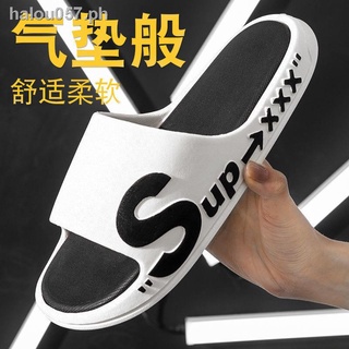 Large size slippers❍The latest slippers men s summer trend home indoor and outdoor wear thick-soled bathroom non-slip feces sense of household soft bottom