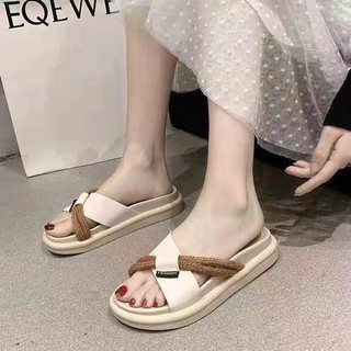 Korean semi wedge sandals Q9