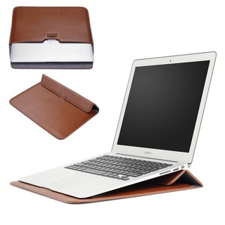 Macbook Slim Sleeve Cover Pu Leather Bag Stand Laptop Protective Carrying Case ezSV