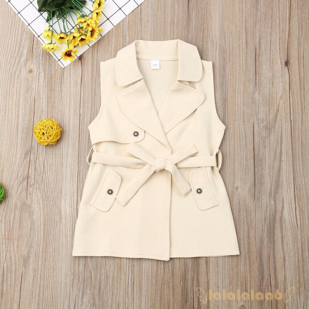 ◕ω◕Kids Baby Girls Trench Coat Winter Jacket Windbreaker (5)