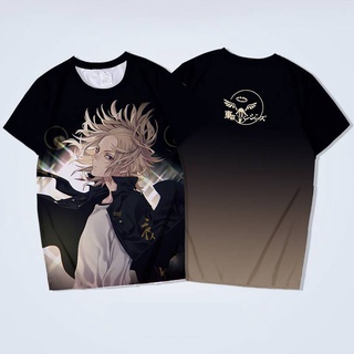 Anime Tokyo Revengers Cosplay T-shirt Draken Mikey Costume Short Sleeve Tee Shirt Graphic Casual Unisex Tops Apparel (2)