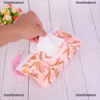 ChantSingheart Clutch and Clean Wipes Carrying Case Eco-friendly Wet Wipes Bag Cosmetic Pouch