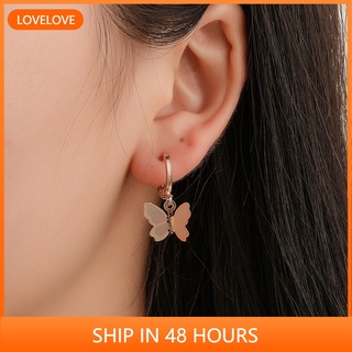 [Fast Delivery] Women's Earrings Fashion Butterfly Stud Earrings Simple Animal Earrings Girls Butterfly Earrings Jewelry Gift