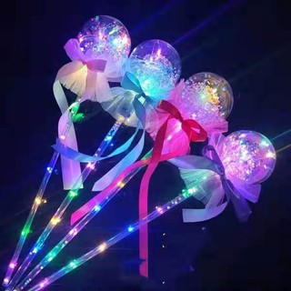 INS style LED Luminous star ball magic wand bo-bo ball princess fairy light stick wand luminous toys (1)