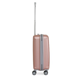 ✓●◐Travel Basic Ciao Cloe 20-Inch Small Hard Case Luggage in Rose Gold