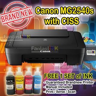 Canon MG2540/45s 3in1 Printer with CISS