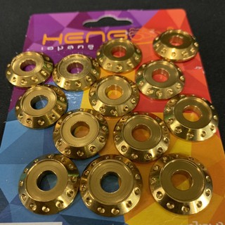 HENG 6mm DOTTED WASHER GOLD (PRICE PER PIECE)