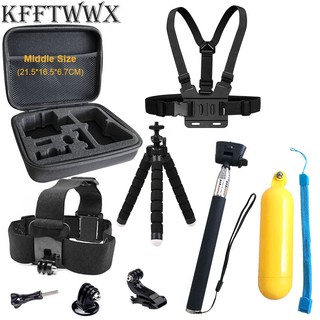 KFFTWWX Tripod Accessories For GoPro Hero 9 Mount Floating Bobber Selfie Stick For Go Pro 8 7 6 5 4