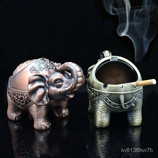 1PCS Creative Elephant Shape Metal Creative Ashtray Metal Aschenbecher Ashtray Home Cigarette Ashtra