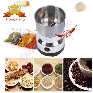 Original 220V Electric Coffee Grinder Stainless Steel Coffee Bean Grinding Machine Home Kitchen Spic