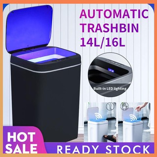 【Available】Intelligent Trash Can Automatic Sensor Dustbin Smart Trash Can Electric Waste Bin For Par