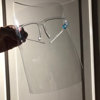 [Glasses+Face Shield+box] Waterproof and Anti-fog Face Shield Protective Virus Face Shield (2)