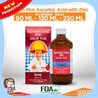 HOT CEELIN PLUS Ascorbic Acid + Zinc Syrup for Ages