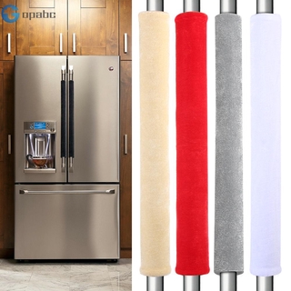 TOP New Refrigerator Door Handle Cover Anti-static Kitchen Appliance Protector Velvet Cloth Warmer Smudges Decor Keep Handle Clean Soft Appliance Handle Cover/Multicolor/2Pcs