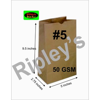 #5 Brown Paper Bags approximately 100pcs/pack (wholesale)