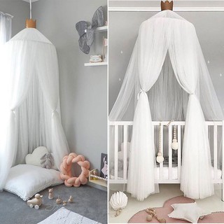 Hanging Kids Baby Bedding Dome Bed Canopy Cotton Mosquito Net Bedcover Curtain (8)