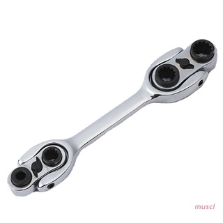 musc Socket Wrench Multifunction Wrench Tool with 360 Degree Rotating Head Spanner Tool Compatible with Home & Car Repair