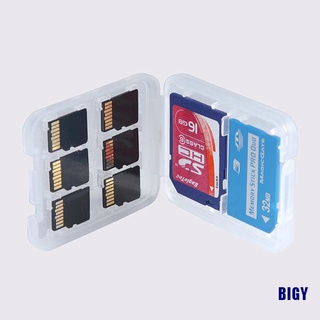 BIGY 8 Slots Micro SD TF SDHC MSPD Memory Card Protecter Box Storage Case Holder