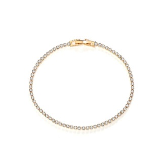 [Tyaa] Jewelry XUPING rose gold full white stone bracelet