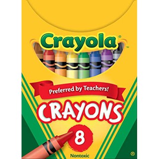 Crayola crayons 8 Colors in a box non toxic Original