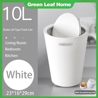 COD New Kitchen and Bathroom Trash Bin Bedroom Toilet Home Fashion Office Trash Can With Cover