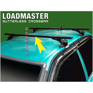 (Loadmaster) Gutterless Crossbar for Mirage Hatchback (Black)