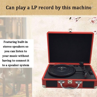 OF Retro Record Player 33RPM Antique Gramophone Turntable Disc Vinyl Audio 3-Speed Aux-in Line-out USB DC 5V Gramophones