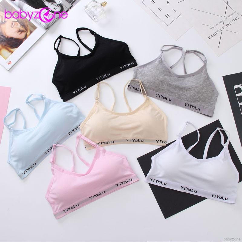 Girls Teen Cotton Bra Training Bra Underwear Underwear Girl Development Bra (1)
