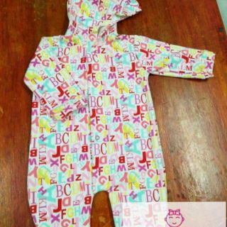 cotton overall with hood for infant baby (4)