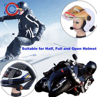 1/2Pcs Bluetooth Motorcycle Helmet Intercom Interphone 2.5mm/3.5mm Audio for Walkie Talkie MP3 GPS (4)