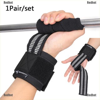 Redhot Gym Weight Lifting Strap Wrist Band Non-Slip Booster Band Fitness Bandage Sports
