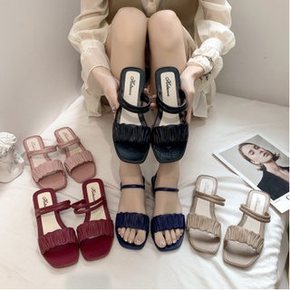 2021 Korean Fashionable design Best Seller fashion sandal Korean rubber High 2 inch Heels Sandals