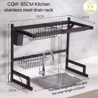 CQW.NO1 Space Saver Over Sink Dish Rack Sink Draining Shelf Kitchen Shelves