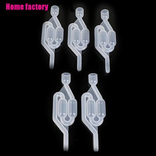 【HF】☆5pcWater Seal Exhaust One way Home Brew Wine Fermentation Airlock Sealed Plastic (9)