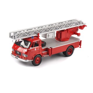 1/43 Scale Diecast Red Pompiers Vehicles Ladder Fire Truck Model For Collection