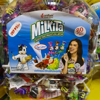 COD ♚ Milkita assorted milk lollipop