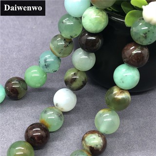 5A Chrysopras Africa Jade Beads 6-10mm Round Natural Stone