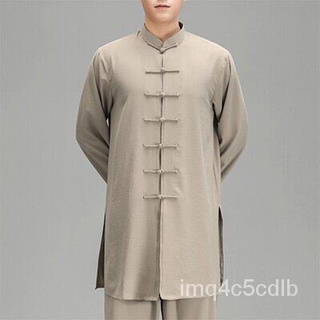 【ins】Men Tang Suit Tai Chi Uniform Chinese Dress Set for Women Goden Dragon Suit for Men Tai Chi Cos
